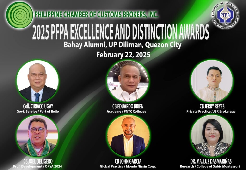 The PFPA Awardees 2025, Carmona and Customs Brokers Now